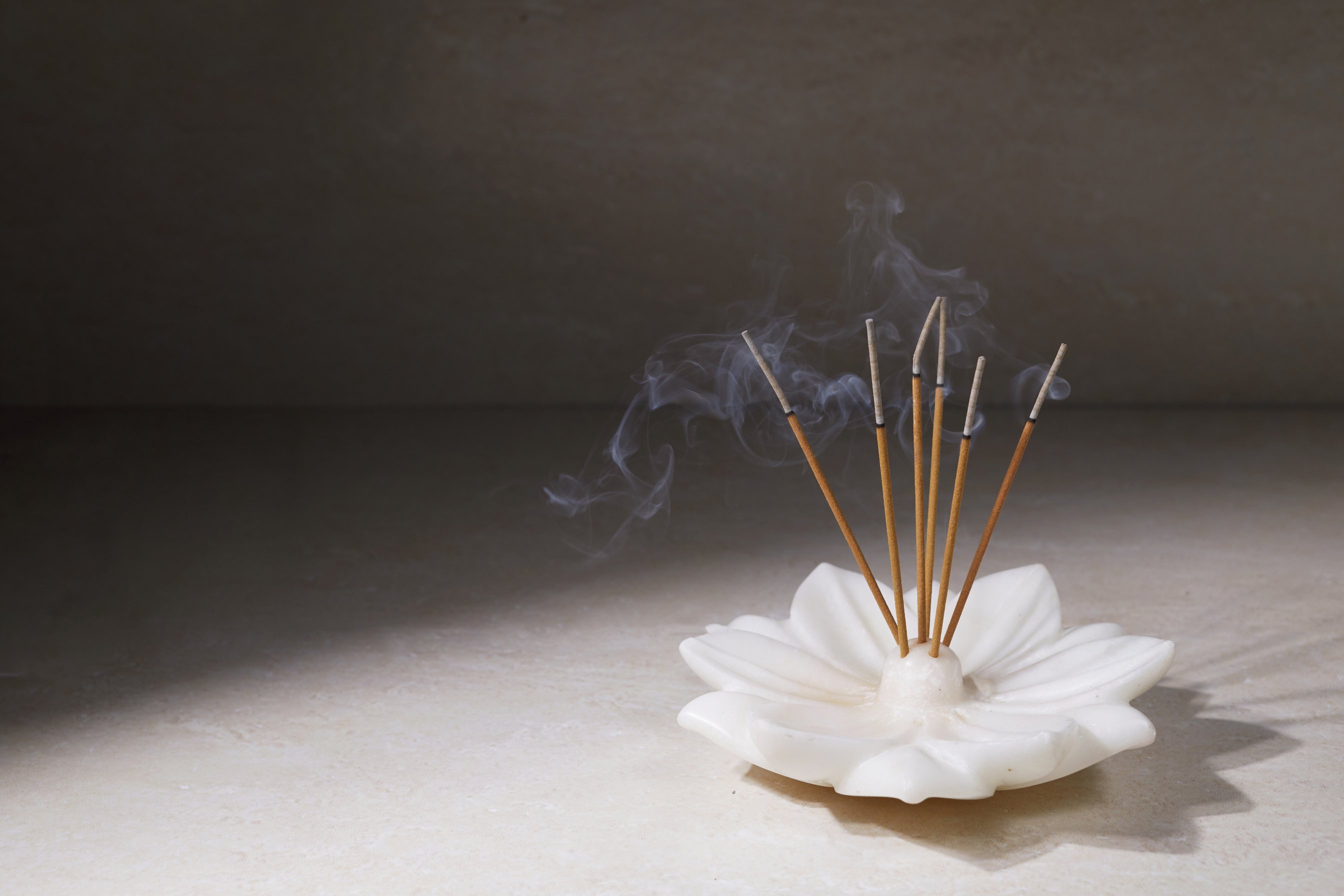 Smoke from Burning Incense Sticks